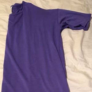 Lularoe L Irma, solid purple color. EUC.